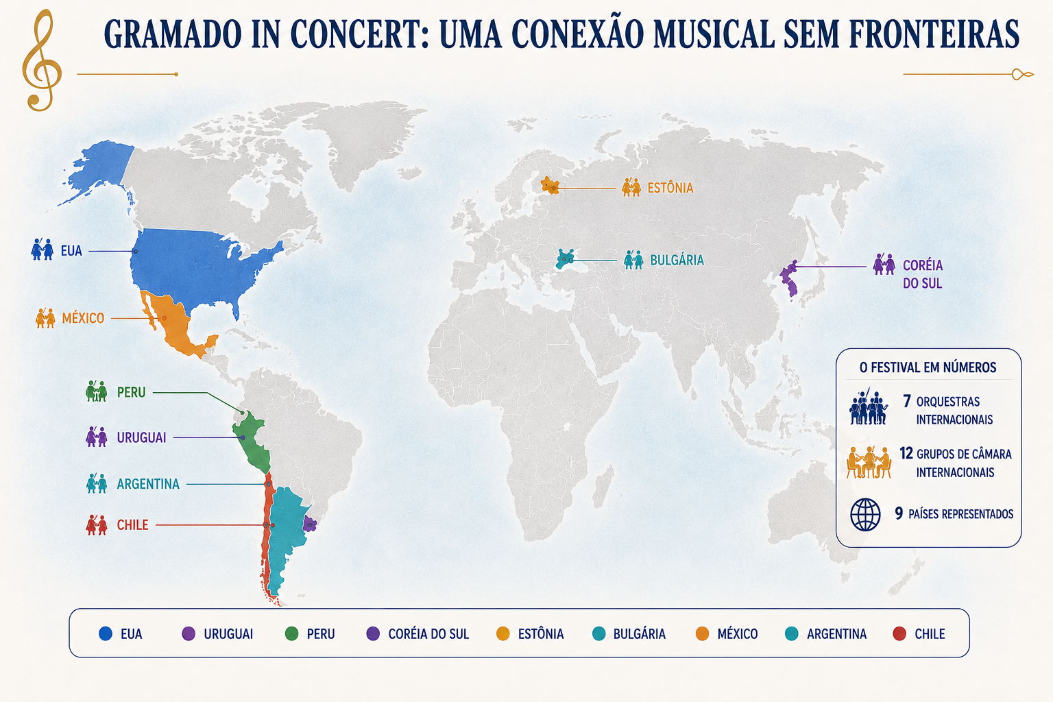 A internacionalização do evento
